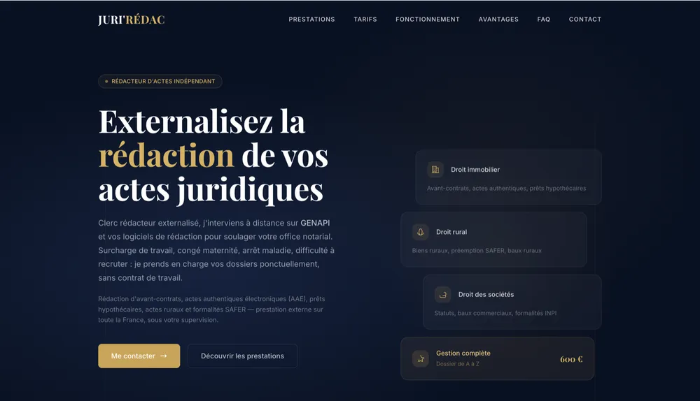 Page d'accueil de Juri'Rédac