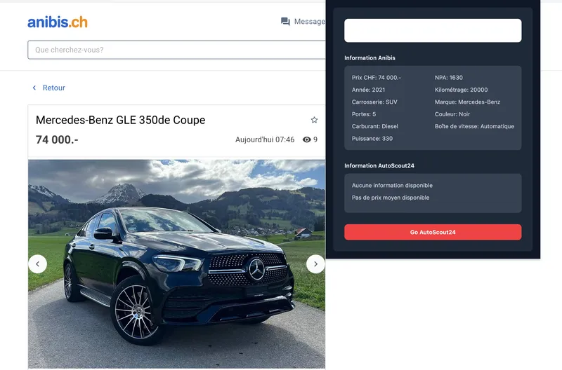 Capture d'écran de Extension Chrome - Automatisation Prospection