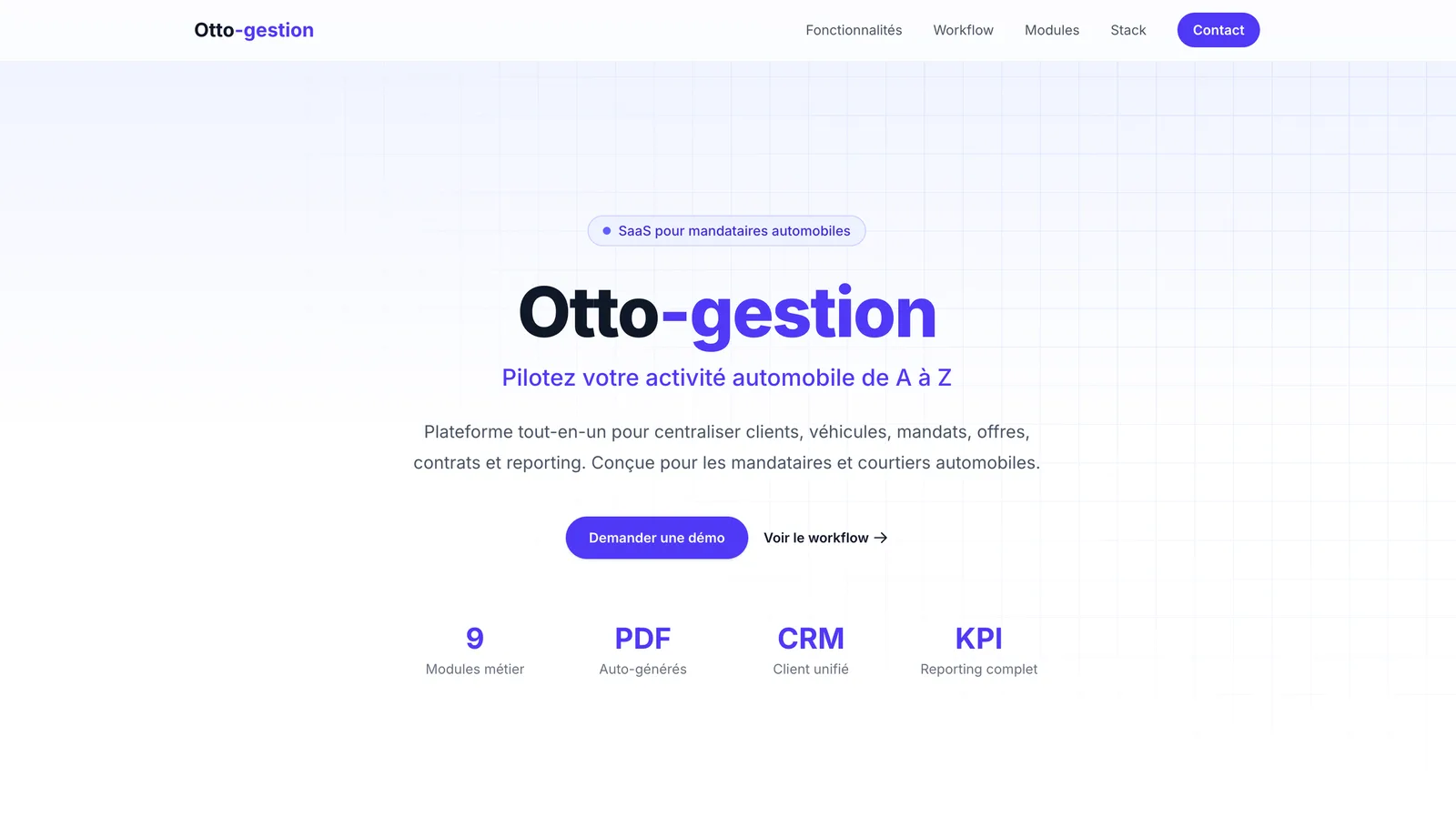 Présentation des modules métier d’Otto-Gestion